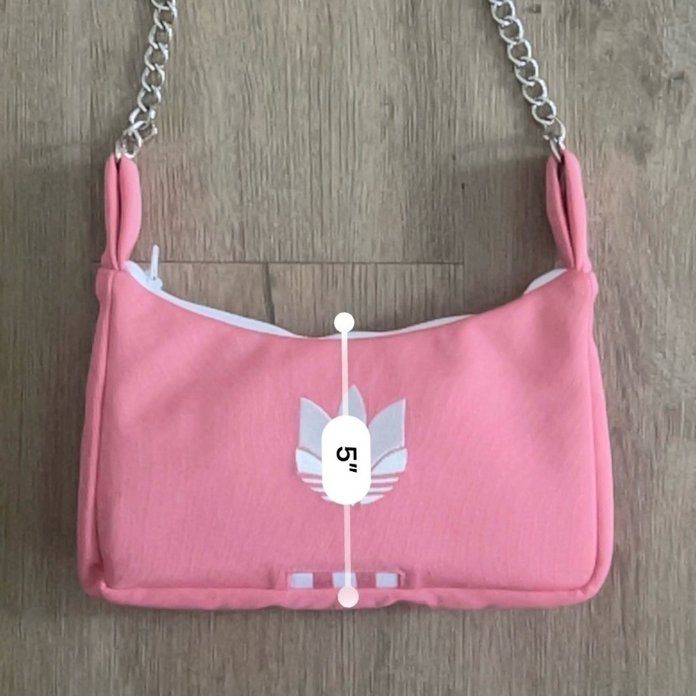 Reworked Adidas Pink Shoulder Bag - Handmade from Vintage Joggers - Picture 7 of 7